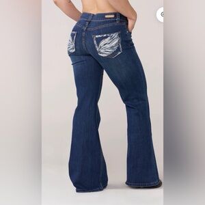 YoungLA Dark Blue Flare Jeans
